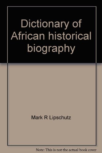 Book Dictionary of African Historical Biography free