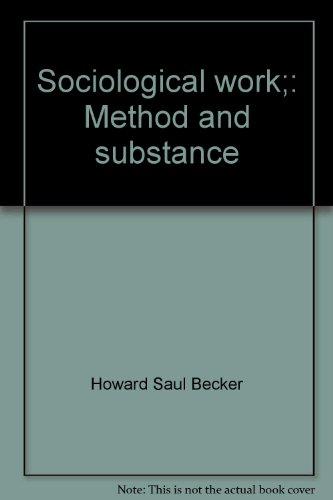Book Sociological work;: Method and substance free