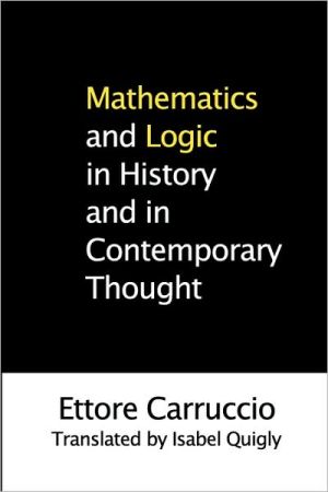 Book Mathematics and Logic in History and in Contemporary Thought free