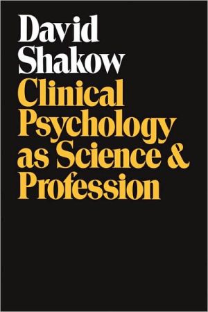 Book Clinical Psychology as Science and Profession free