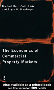 Book The Economics Of Commercial Property Markets free