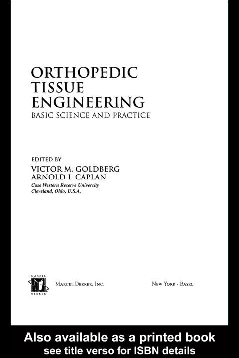 Book Orthopedic Tissue Engineering: Basic Science and Practice free