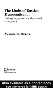 Book The Limits Of Russian Democratisation free