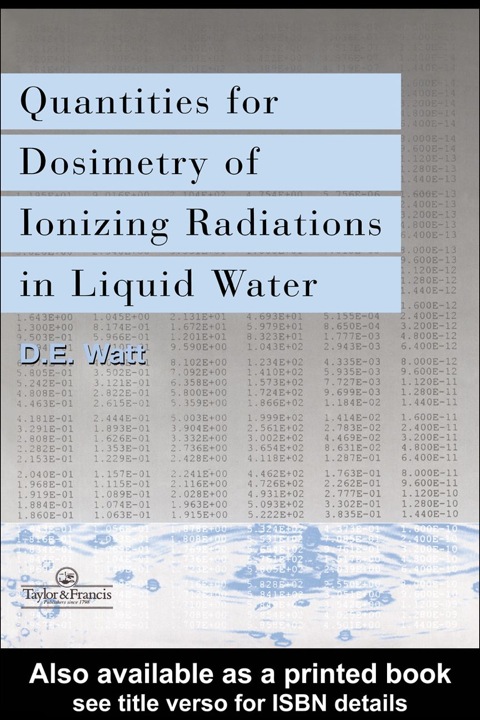 Book Quantities For Generalized Dosimetry Of Ionizing Radiations in Liquid Water free