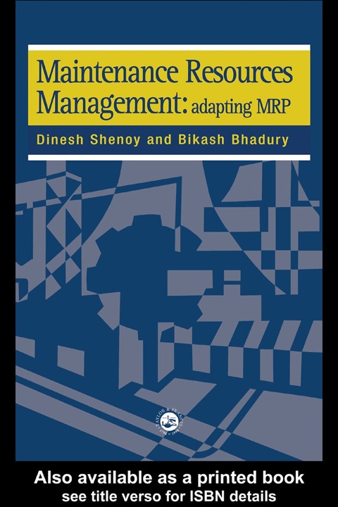 Book Maintenance Resource Management: Adapting Materials Requirements Planning MRP free