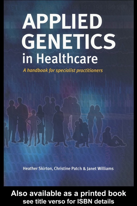 Book Applied Genetics in Healthcare free