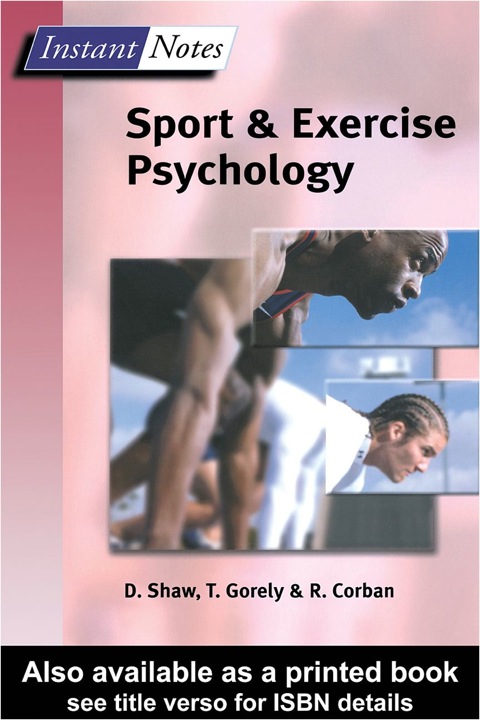 Book Instant Notes  Sport and Exercise Psychology free