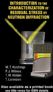 Book Introduction To Characterization Of Residual Stress By Neutron Diffraction free