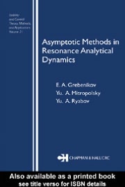 Book Asymptotic Methods In Resonance Analytical Dynamics free
