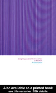 Book Designing Usable Electronic Text: Ergonomic Aspects Of Human Information Usage free