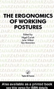 Book Ergonomics Of Working Postures free