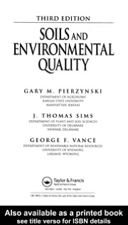 Book Soils and Environmental Quality free