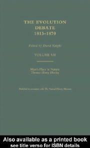Book Man's Place In Nature, 1863 free