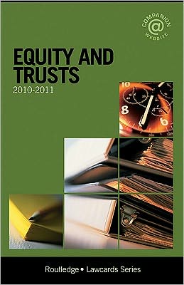 Book Equity And Trusts Lawcards 2010-2011 free