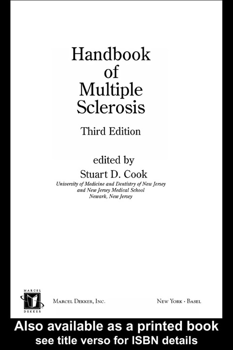 Book Handbook of Multiple Sclerosis free