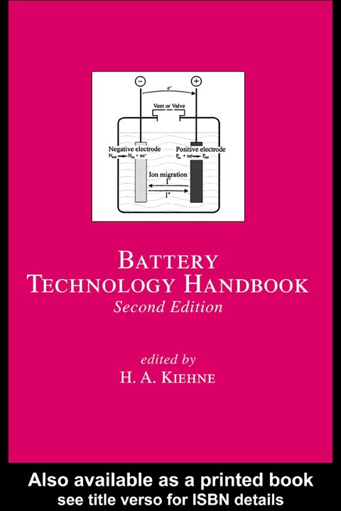 Book Battery Technology Handbook free