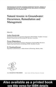 Book Natural Arsenic In Groundwater free
