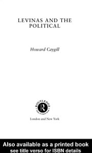 Book Levinas And The Political free