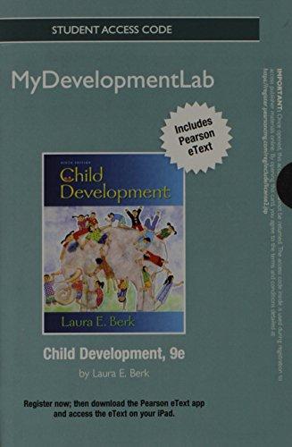 Book NEW MyLab Human Development with Pearson eText -- Standalone Access Card -- for Child Development (9th Edition) free