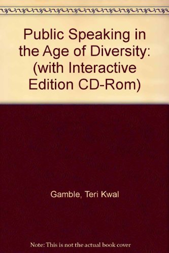 Book Public Speaking in the Age of Diversity (With Interactive Edition CD-ROM) (2nd Edition) free