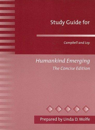 Book Study Guide for Humankind Emerging, The Concise Edition free