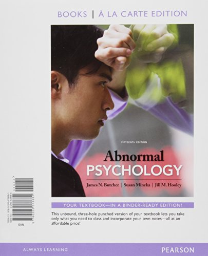 Book Abnormal Psychology, Books a La Carte Edition free