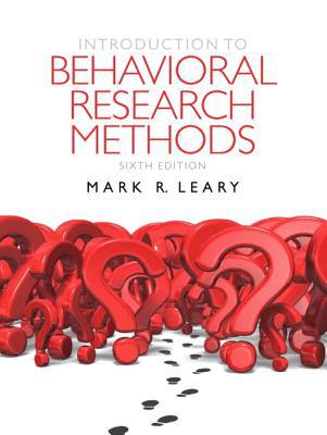 Book Introduction to Behavioral Research Methods Plus MyLab Search with eText -- Access Card Package (6th Edition) free