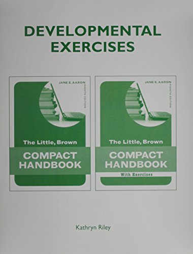 Book Developmental Exercises for The Little Brown Compact Handbook free