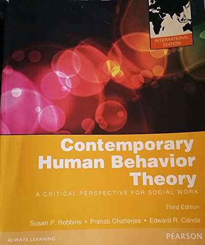 Book Contemporary Human Behavior Theory A Critical Perspective for Social Work free