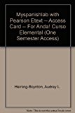 Book Anda! MySpanishLab with Pearson eText Access Card, 6 Month Access: Curso Elemental / Elementary Course (Spanish Edition) free