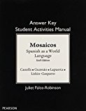 Book SAM Answer Key for Mosaicos: Spanish as a World Language free