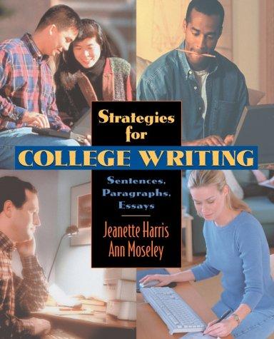 Book Strategies for College Writing: Sentences, Paragraphs, Essays free
