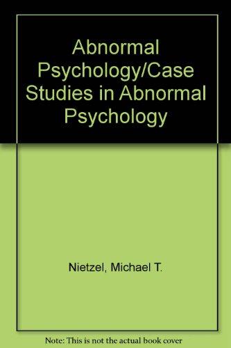 Book Abnormal Psychology/case Studies In Abnormal Psychology free