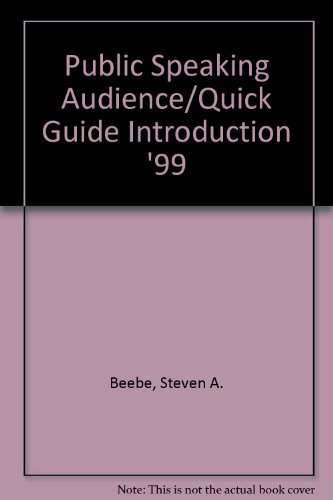 Book Public Speaking Audience/quick Guide Introduction '99 free
