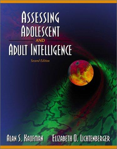 Book Assessing Adolescent and Adult Intelligence (2nd Edition) free