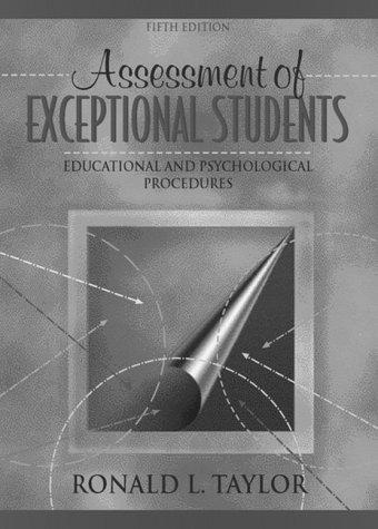 Book Assessment of Exceptional Students: Educational and Psychological Procedures (5th Edition) free