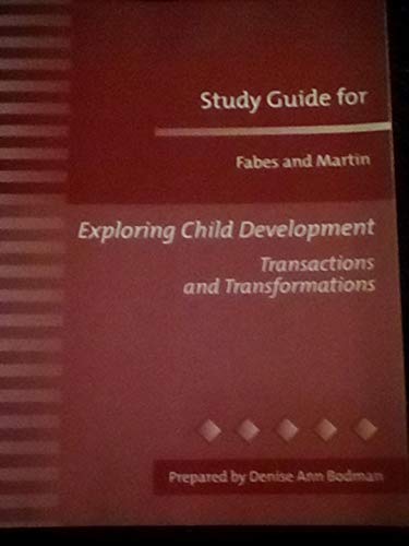 Book Fabes and Martin Exploring Child Development Transactions and Transformations (Study Guide) free