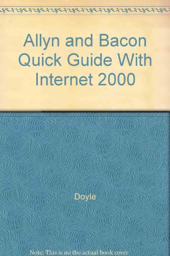 Book Allyn and Bacon Quick Guide With Internet 2000 free