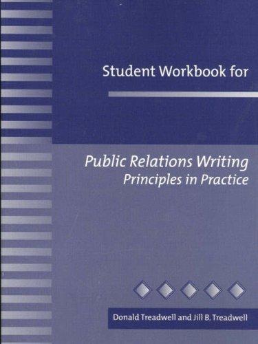 Book Student Workbook for Public Relations Writing: Principles in Practice free