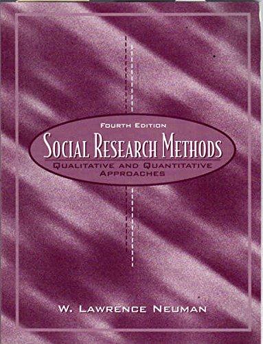 Book Social Research Methods: Qualitative and Quantitative Approaches free