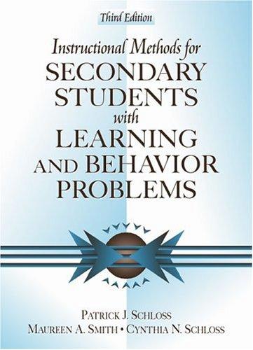 Book Instructional Methods for Secondary Students with Learning and Behavior Problems (3rd Edition) free