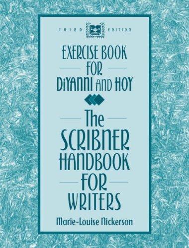 Book Exercise Book for the Scribner Handbook for Writers free