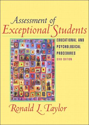 Book Assessment of Exceptional Students: Educational and Psychological Procedures (6th Edition) free
