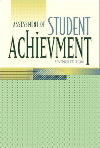 Book Assessment of Student Achievement (7th Edition) free