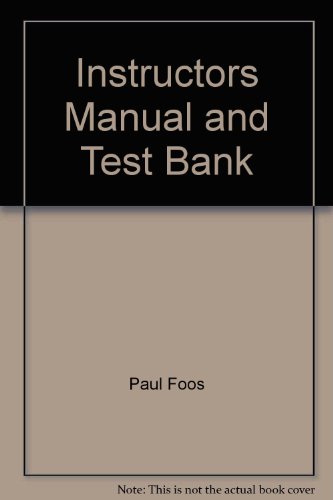 Book Instructors Manual And Test Bank free