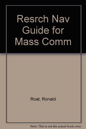 Book Research Navigator Guide: Mass Communication, Theatre, and Film free