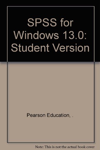 Book SPSS for Windows 13.0: Student Version free