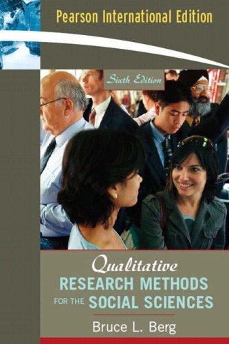Book Qualitative Research Methods For The Social Sciences (6th International Edition ) free