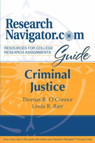 Book ResearchNavigator.Com Guide: Criminal Justice free