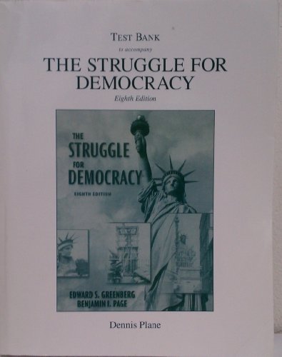 Book Test Bank To Accompany The Struggle For Democracy - Eighth Edition free